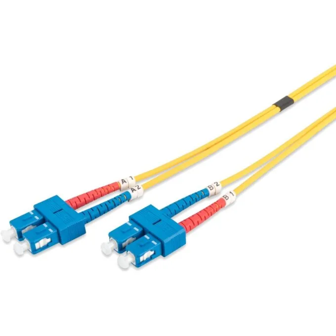 DIGITUS LWL Patch Cable SC to SC - 3.00 m - OS2 Singlemode Duplex — image 1