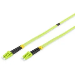 DIGITUS LWL Patchkabel LC-LC - 2.00 m OM5 Multimode Duplex - Green