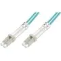 DIGITUS LWL Patchkabel LC to LC - 20 m OM3 Multimode Duplex Aqua