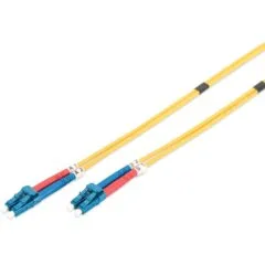 DIGITUS LWL Patchkabel LC to LC 5.00m Singlemode OS2 - Yellow