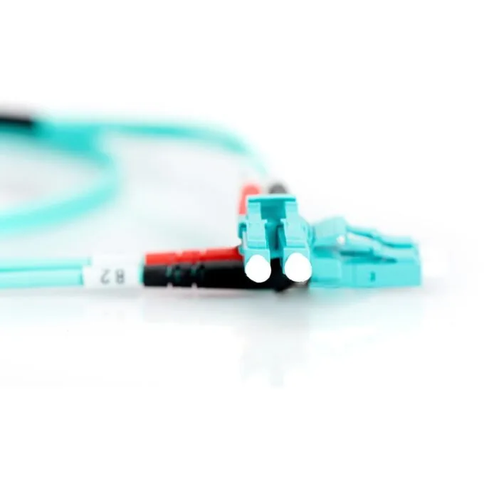 DIGITUS LWL Patchkabel LC to LC - OM3 Multimode, 5 m, Aqua — image 2