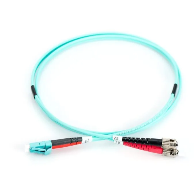 DIGITUS LWL Patchkabel LC to ST - OM3 Multimode Duplex 2m Aqua — image 3