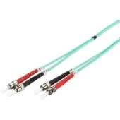 DIGITUS LWL Patchkabel ST to ST 3.00m Multimode Duplex OM3 - Aqua - 3 m ST/ST OM3