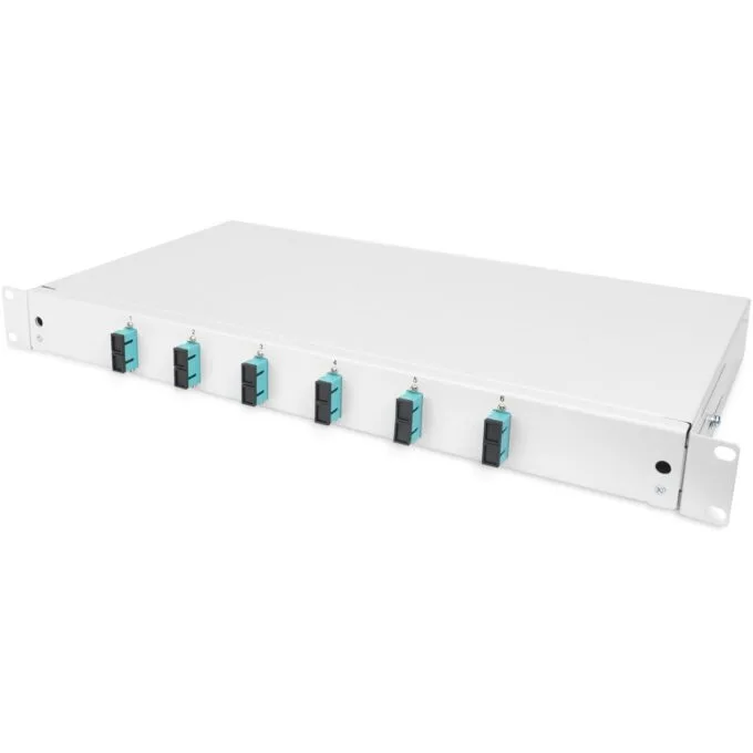 DIGITUS LWL Splice Box 1U - Grey, 6x SC OM3 — image 2