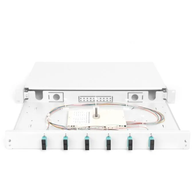 DIGITUS LWL Splice Box 1U - Grey, 6x SC OM3 — image 5