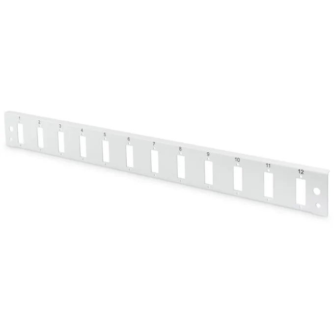 DIGITUS LWL Splice Box Front Panel 1U 12xSC DX quick-lock - Grey — image 1