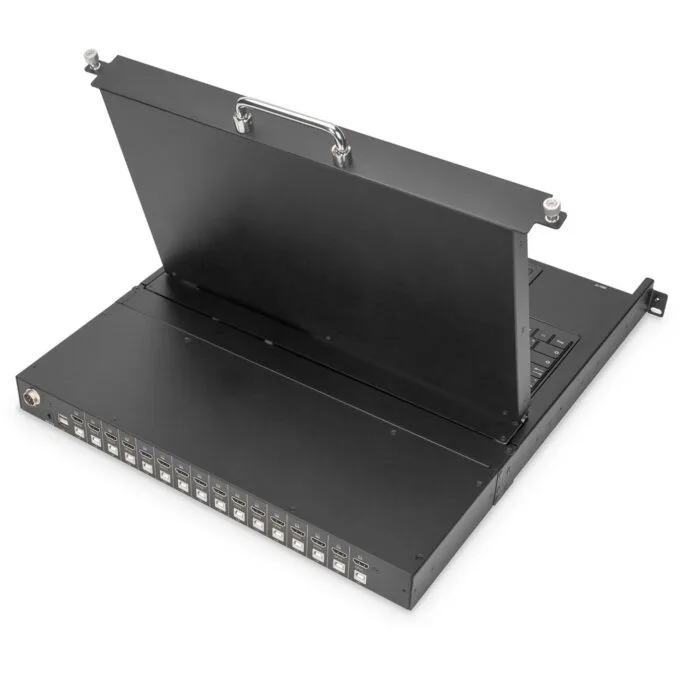 DIGITUS Modular Console - 17" HD LCD, 16-port HDMI KVM US — image 2