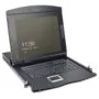 DIGITUS Modular Console 17" TFT - 17TFT.1-Port - Black, German Keyboard, 1-Port KVM & Touchpad