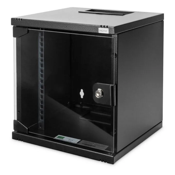 DIGITUS Network Set - 6U Wall Mount Rack - 312x300 mm - Black — image 4