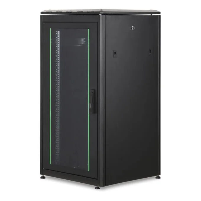 DIGITUS Netzwerkschrank Unique 22HE 1164x600x600mm Black — image 1