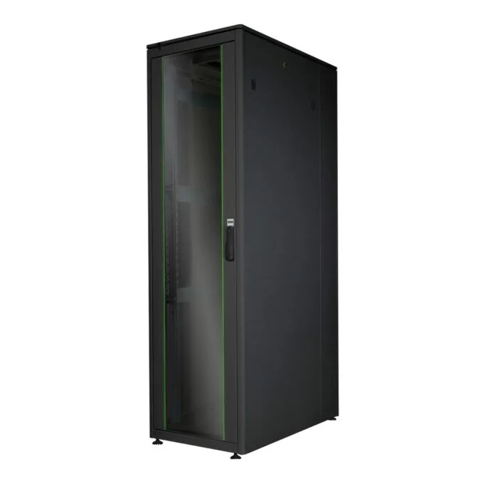 DIGITUS Netzwerkschrank Unique 42U Floor Standing 600x1000mm Black — image 1