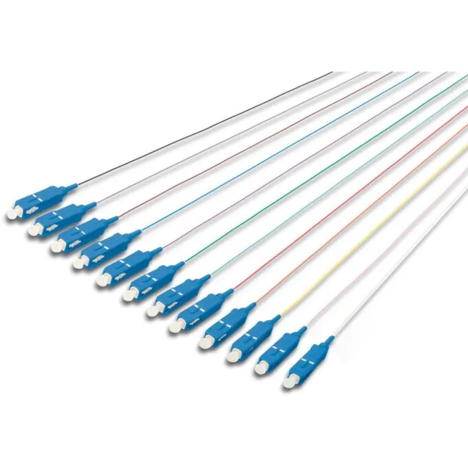 DIGITUS OS2 SC Simplex Pigtails - Multicolor, 2 m, 9 µm core, 125 µm cladding, Single-mode — image 1