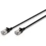 DIGITUS Patch Cable CAT 6A F FTP Slim 0.50m Black