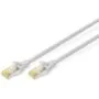 DIGITUS Patch Cable Cat6a S/FTP 2xRJ45 30.0m Gray - Latch Protection