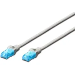 DIGITUS Patch Cable RJ45 U/UTP Cat5e 20 m Grey
