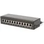 DIGITUS Patch Panel 1HE 12-Port Cat6A Shielded Black