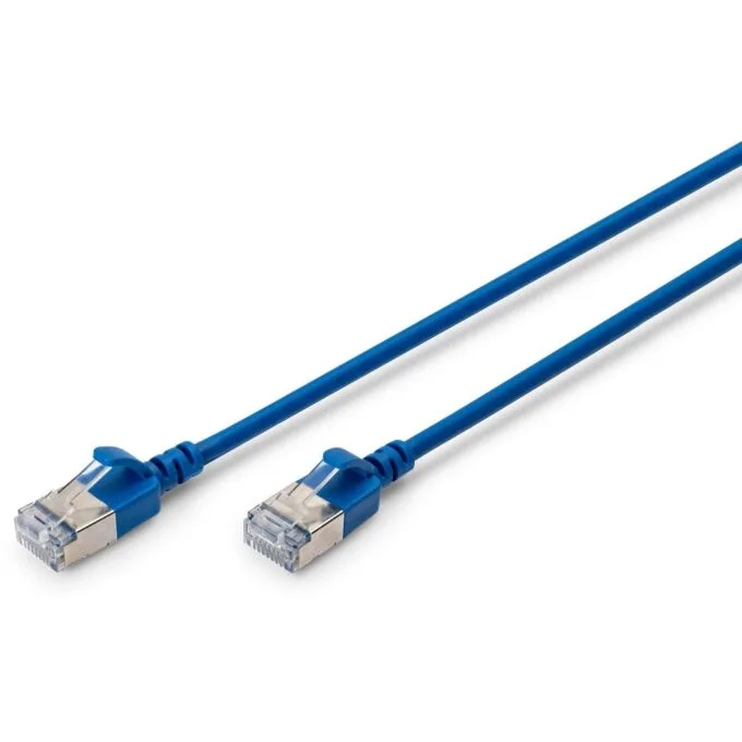 DIGITUS Patchkabel CAT 6A F/FTP Slim 3.00m Blue — image 1