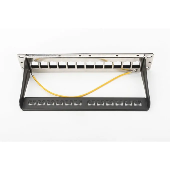 DIGITUS Patchpanel 1HE 12-Port Modular - Black — image 2