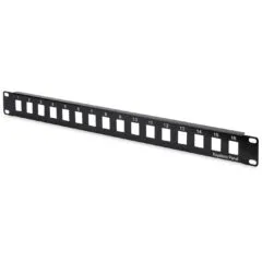 Digitus Patchpanel 1HE Keystone 16-Port - Black