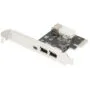 DIGITUS PCIe FireWire 1394a Card - 2 External + 1 Internal Ports