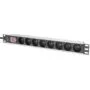 Digitus PDU 1U 8xCEE7 5 outputs 230V 16A black