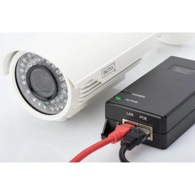 DIGITUS PoE+ Injector - Black - 30 W, 2x RJ-45, Gigabit Ethernet — image 6