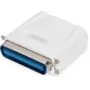 Digitus Print Server - White - Ethernet 10/100 Mbps, Parallel Port