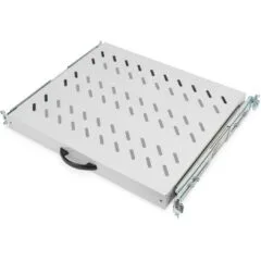 DIGITUS Rack Shelf - - 1HE 30x483x385mm up to 25kg Gray Extendable