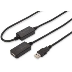DIGITUS Repeater Cable USB 2.0 Type A male to female 20.00m - USB extension cable