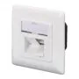 DIGITUS RJ45 Dose Cat6a 2xRJ45 Shielded Surface-Mount - Signal White
