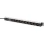 DIGITUS Steckdosenleiste 9-fach 19' Alu. 1HE 2m schwarz - Characteristics