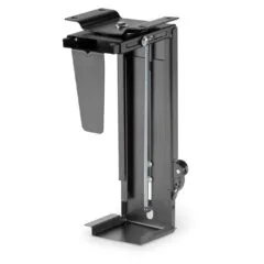 DIGITUS Universal PC Mount for Desk Mounting - Easy-Locking - Black Steel (146x175x583 mm) - 10 kg Capacity