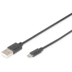 DIGITUS USB 2.0 A to Micro-B Cable - 1.8 m - Black