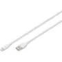 DIGITUS USB 2.0 Cable Type A to Lightning - 2m - White Silicone