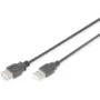 DIGITUS USB 2.0 Extension Cable Type A to Type A - Male to Female - 3.0 m - Black