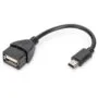 DIGITUS USB 2.0 OTG Adapter - Mini-B Male to USB-A Female - 0.2m - Black