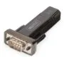 DIGITUS USB 2.0 Serial Adapter - Black - USB to RS-232, Plug-and-Play