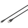DIGITUS USB 2.0 Type A to Lightning Cable - Silicone, Black, 0.5 m - MFi Certified