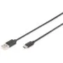DIGITUS USB 2.0 USB-C to USB-A Cable - Black - 1.8 m