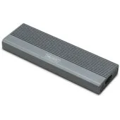 DIGITUS USB 3.1 Gen2 NVMe M.2 + SATA SSD Enclosure - Aluminum