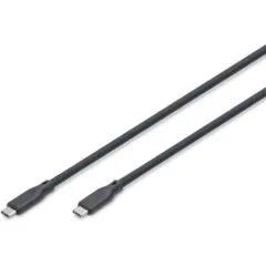 DIGITUS USB 3.2 Cable Type-C to Type-C Silicone Stainless Steel 0.5m Black - Characteristics