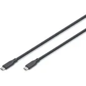 DIGITUS USB 4.0 USB-C Cable - Black, 1 m