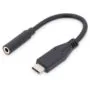 DIGITUS USB-C to 3.5mm Audio Adapter Cable - Black - 0.2 m
