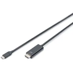 DIGITUS USB-C to HDMI Cable - 4K, 2.0m - Black
