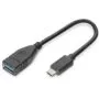 DIGITUS USB-C to USB-A OTG Adapter Cable - 0.15m