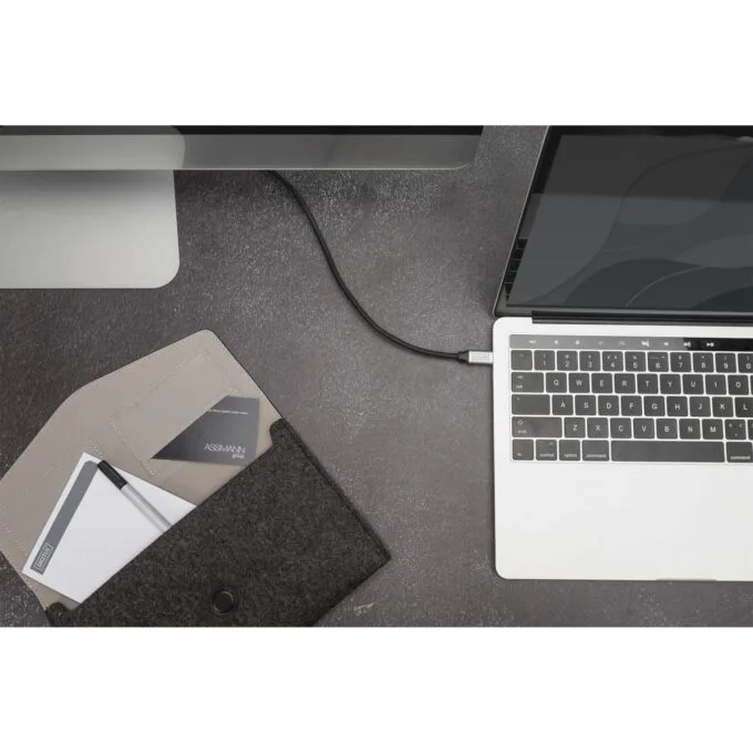 Digitus USB-C to USB-C Cable 1 m - Black - USB 3.2 Gen 1, PD 60W — image 2