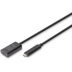 DIGITUS USB-C to USB-C Extension Cable, 5.00 m, 10 Gbps - USB-C Cable