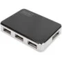 DIGITUS USB-Hub 4-Port USB 2.0 - Black & Silver - 0.66 m Cable