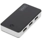 DIGITUS USB-Hub 4-Port USB 3.0 Powered Hub - Black