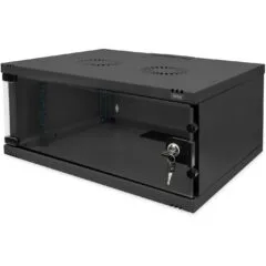 DIGITUS Wall-Mount Cabinet SOHO 4U 241x540x400mm Black - Unmounted